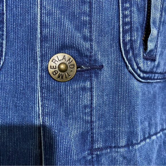 Timberland Chore Jacket Coat Denim M L XL XXL Chest 54” Blue Utility Oversized - Picture 10 of 16
